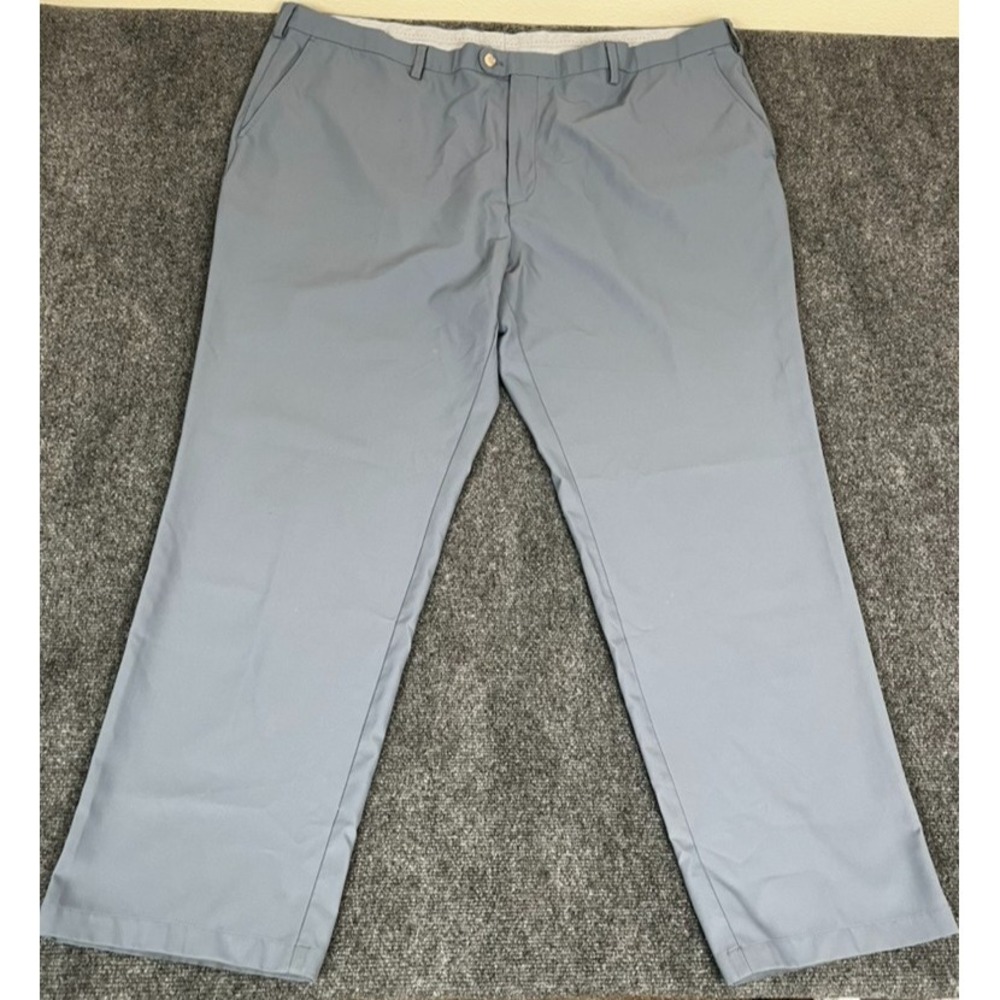 Peter Millar Crown Sport Pants Men  Blue Gray Polyester Straight Leg Size 50